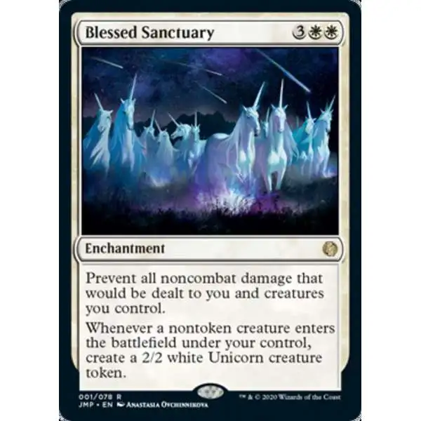 MtG Jumpstart Rare Blessed Sanctuary #1