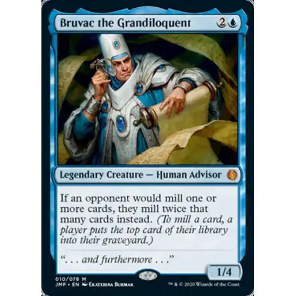 MtG Jumpstart Mythic Rare Bruvac the Grandiloquent #10