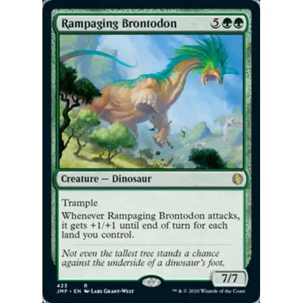 MtG Jumpstart Rare Rampaging Brontodon #423