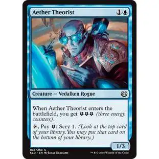 MtG Trading Card Game Kaladesh Common Foil Aether Theorist #37