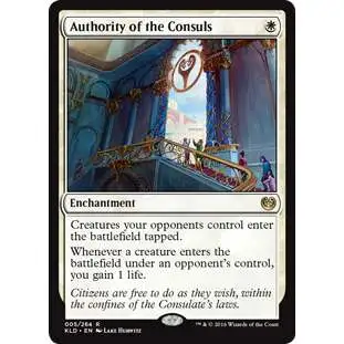 MtG Trading Card Game Kaladesh Rare Authority of the Consuls #5