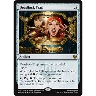 MtG Trading Card Game Kaladesh Rare Deadlock Trap #204
