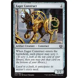 MtG Trading Card Game Kaladesh Common Foil Eager Construct #209