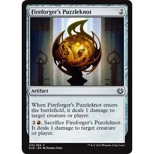 MtG Trading Card Game Kaladesh Common Foil Fireforger's Puzzleknot #213