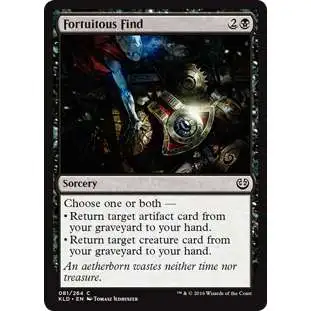 MtG Trading Card Game Kaladesh Common Foil Fortuitous Find #81