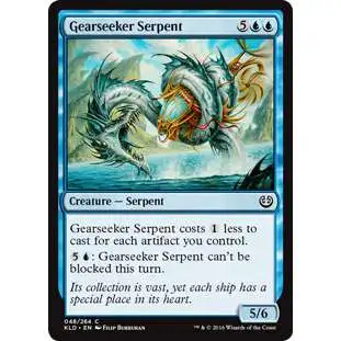 MtG Trading Card Game Kaladesh Common Foil Gearseeker Serpent #48