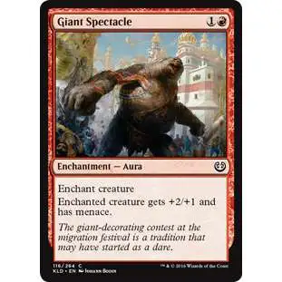 MtG Trading Card Game Kaladesh Common Foil Giant Spectacle #116