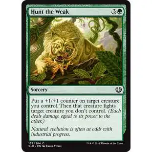 MtG Trading Card Game Kaladesh Common Hunt the Weak #158