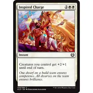 MtG Trading Card Game Kaladesh Common Foil Inspired Charge #20