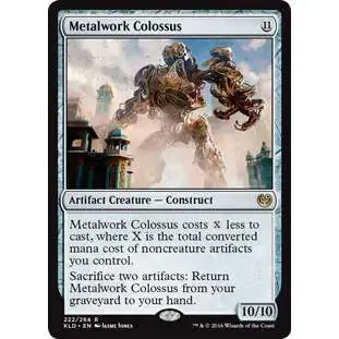 MtG Trading Card Game Kaladesh Rare Metalwork Colossus #222