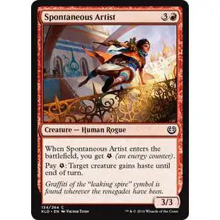 MtG Trading Card Game Kaladesh Common Spontaneous Artist #134