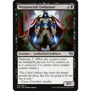 MtG Trading Card Game Kaladesh Uncommon Foil Weaponcraft Enthusiast #105