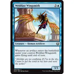 MtG Trading Card Game Kaladesh Common Foil Weldfast Wingsmith #69
