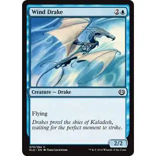 MtG Trading Card Game Kaladesh Common Foil Wind Drake #70
