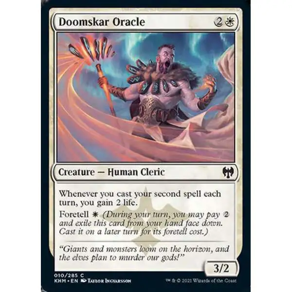 MtG Trading Card Game Kaldheim Common Foil Doomskar Oracle #10