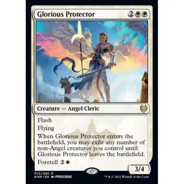 MtG Trading Card Game Kaldheim Rare Glorious Protector #12