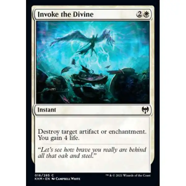 MtG Trading Card Game Kaldheim Common Invoke the Divine #16