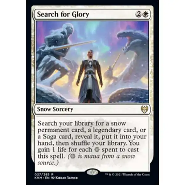 MtG Trading Card Game Kaldheim Rare Search for Glory #27