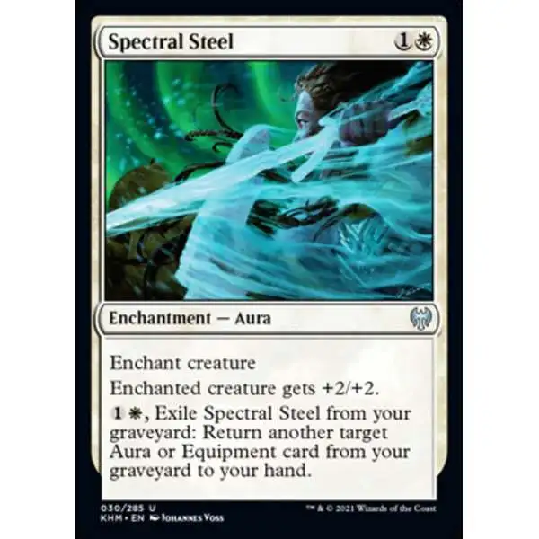 MtG Trading Card Game Kaldheim Uncommon Spectral Steel #30