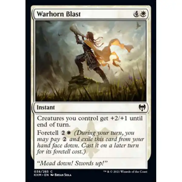 MtG Trading Card Game Kaldheim Common Warhorn Blast #38