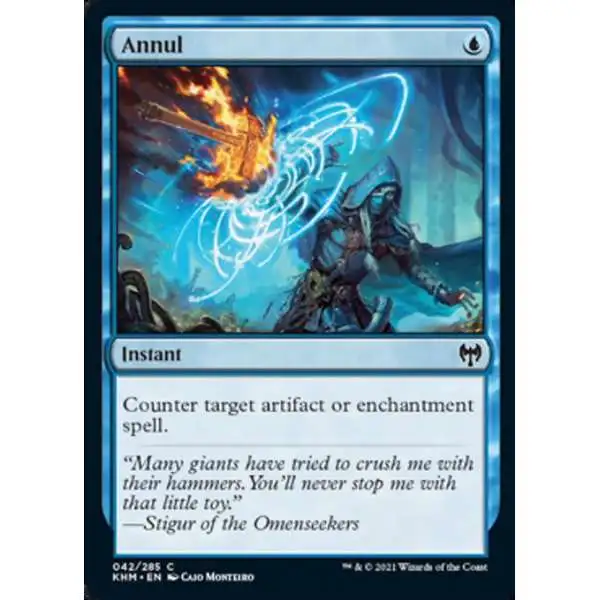 MtG Trading Card Game Kaldheim Common Annul #42