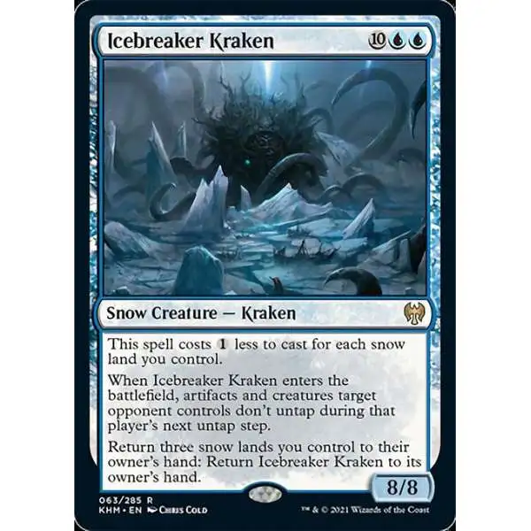 Magic the Gathering Kaldheim Icebreaker Kraken FOIL 