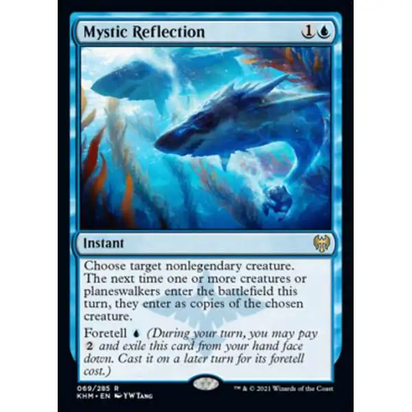 MtG Trading Card Game Kaldheim Rare Mystic Reflection #69