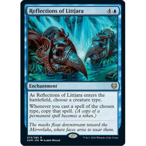 MtG Trading Card Game Kaldheim Rare Reflections of Littjara #73