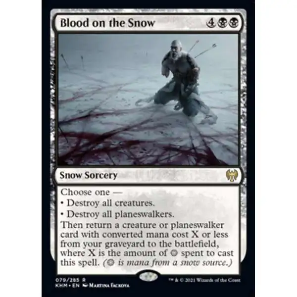 MtG Trading Card Game Kaldheim Rare Blood on the Snow #79