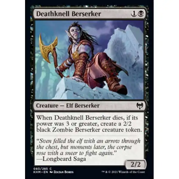 MtG Trading Card Game Kaldheim Common Deathknell Berserker #83