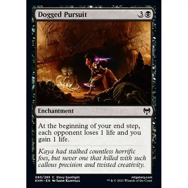 MtG Trading Card Game Kaldheim Common Dogged Pursuit #85