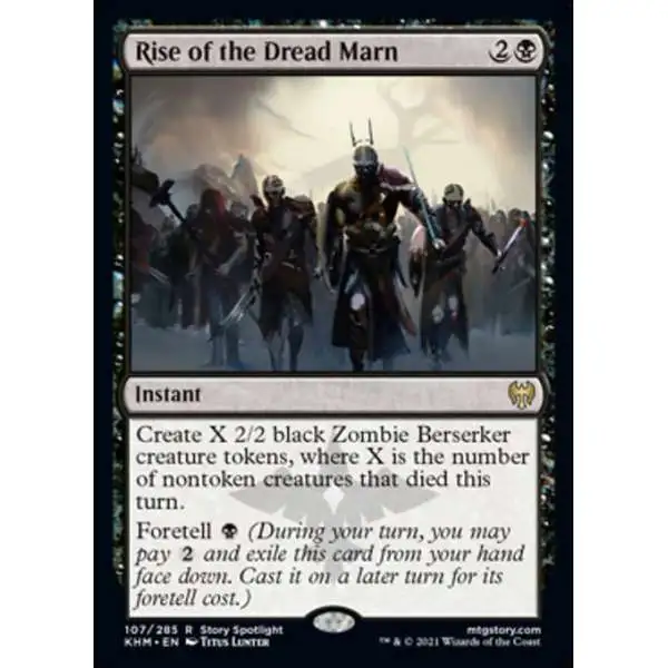 MtG Trading Card Game Kaldheim Rare Foil Rise of the Dread Marn #107