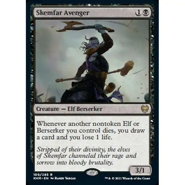MtG Trading Card Game Kaldheim Rare Skemfar Avenger #109