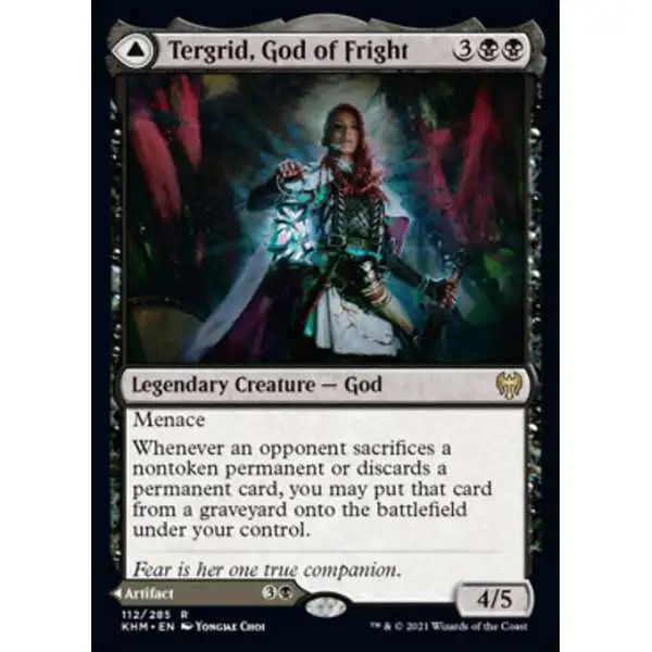 MtG Trading Card Game Kaldheim Rare Tergrid, God of Fright // Tergrid's Lantern #112