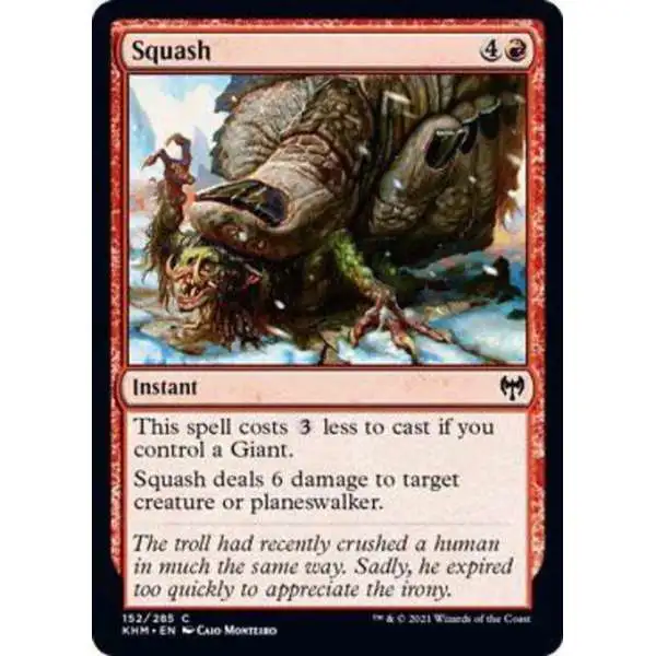 MtG Trading Card Game Kaldheim Common Squash #152