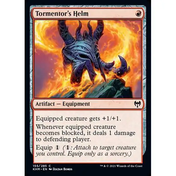 MtG Trading Card Game Kaldheim Common Tormentor's Helm #155