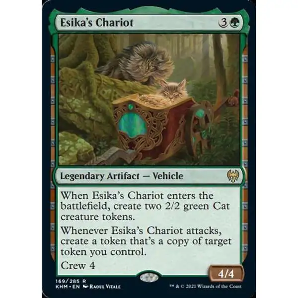 MtG Trading Card Game Kaldheim Rare FOIL Esika's Chariot #169