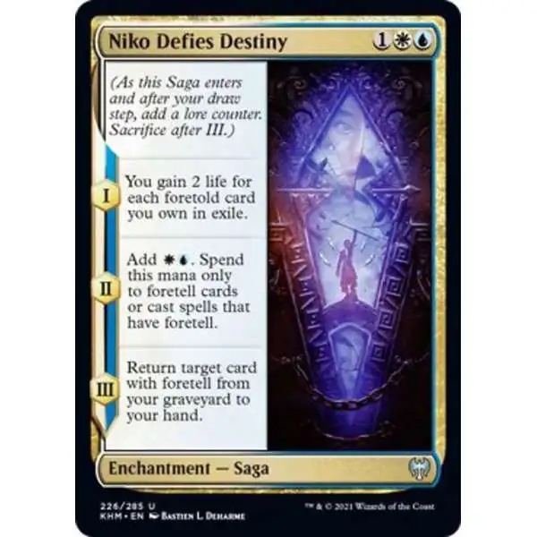 MtG Trading Card Game Kaldheim Uncommon Niko Defies Destiny #226