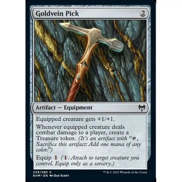 MtG Trading Card Game Kaldheim Common Goldvein Pick #239