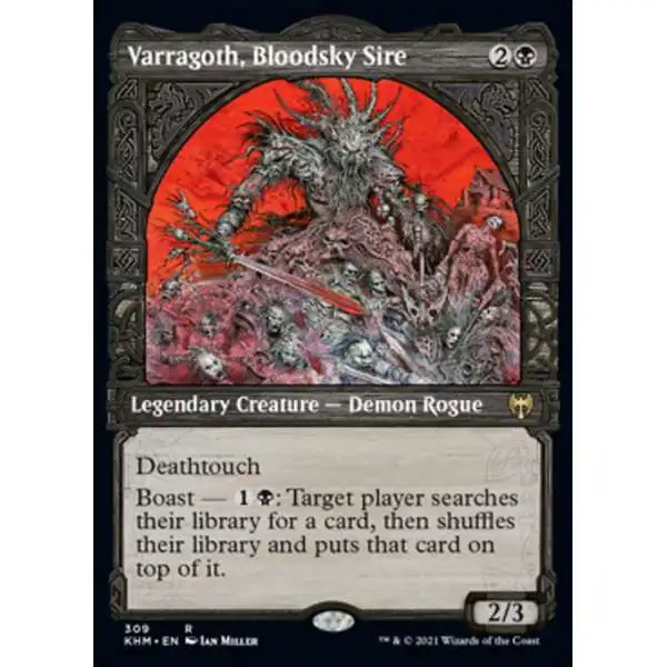 MtG Trading Card Game Kaldheim Rare Varragoth, Bloodsky Sire #309 [Showcase]