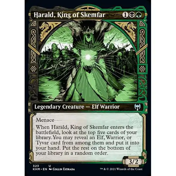 MtG Trading Card Game Kaldheim Uncommon Harald, King of Skemfar #323 [FOIL Showcase]
