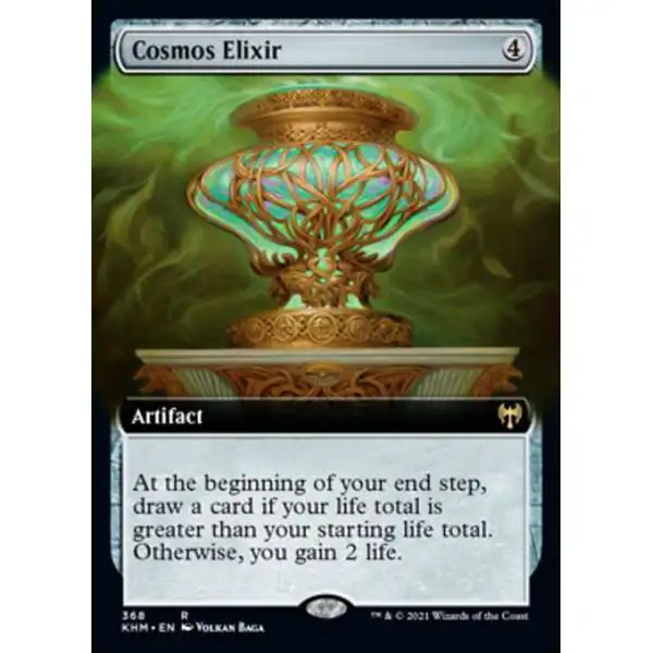 MtG Trading Card Game Kaldheim Rare Cosmos Elixir #368 [Extended Art]