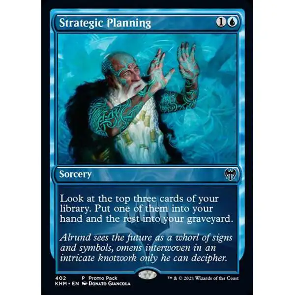 MtG Trading Card Game Kaldheim Common Strategic Planning #402 [Promo]