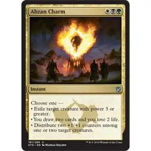 MtG Khans of Tarkir Uncommon Foil Abzan Charm #161