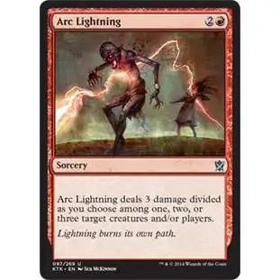 MtG Khans of Tarkir Uncommon Foil Arc Lightning #97