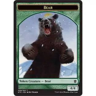 MtG Khans of Tarkir Bear Token