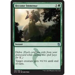 MtG Khans of Tarkir Uncommon Foil Become Immense #130