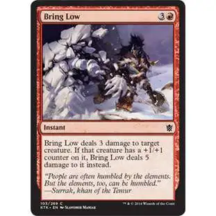 MtG Khans of Tarkir Common Foil Bring Low #103