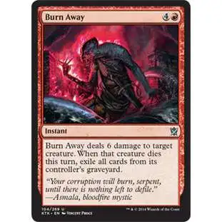 MtG Khans of Tarkir Uncommon Foil Burn Away #104