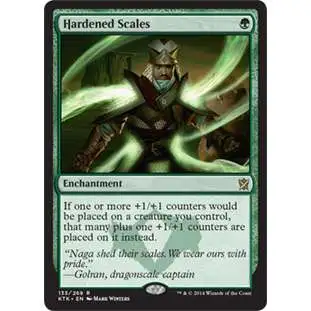 MtG Khans of Tarkir Rare Foil Hardened Scales #133